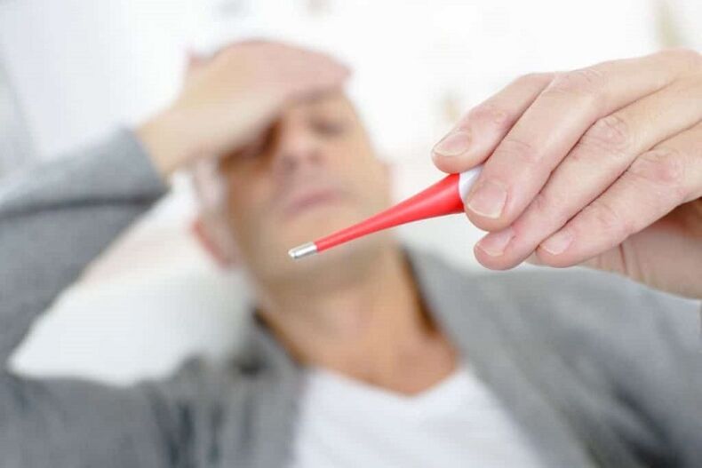 A temperatura con prostatite
