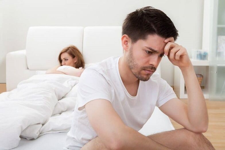 Impotencia dun home como complicación da prostatite