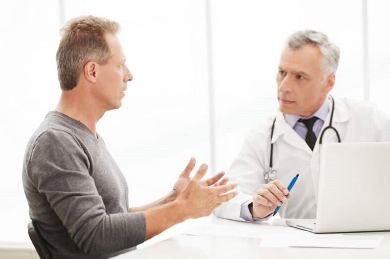 Recepción dun especialista en prostatite