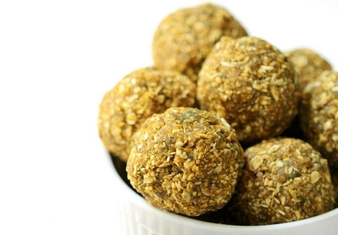 Bolas de mel e cabaza para a prostatite