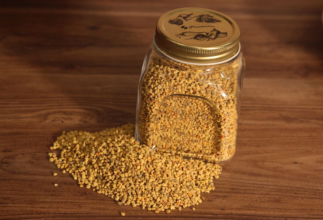 Polen de mel para prostatite