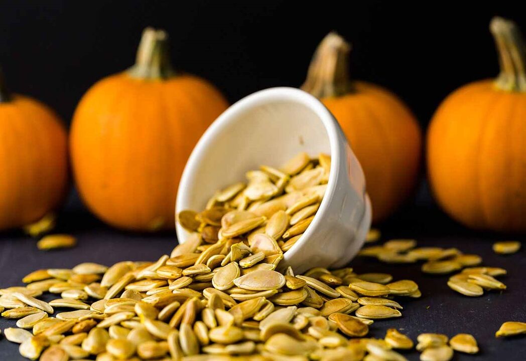 Sementes de cabaza para a prostatite