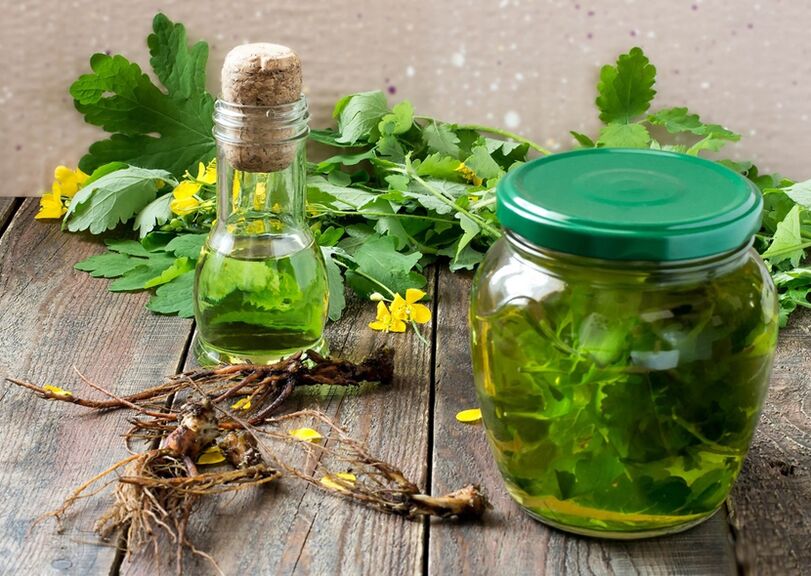 Tintura de celidonia para prostatite