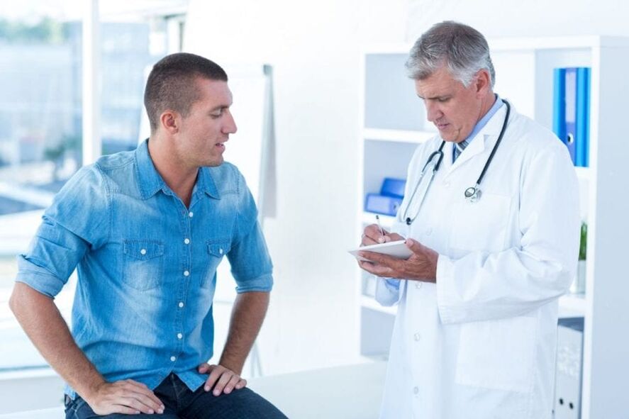 Para abordar a un especialista con síntomas de prostatite